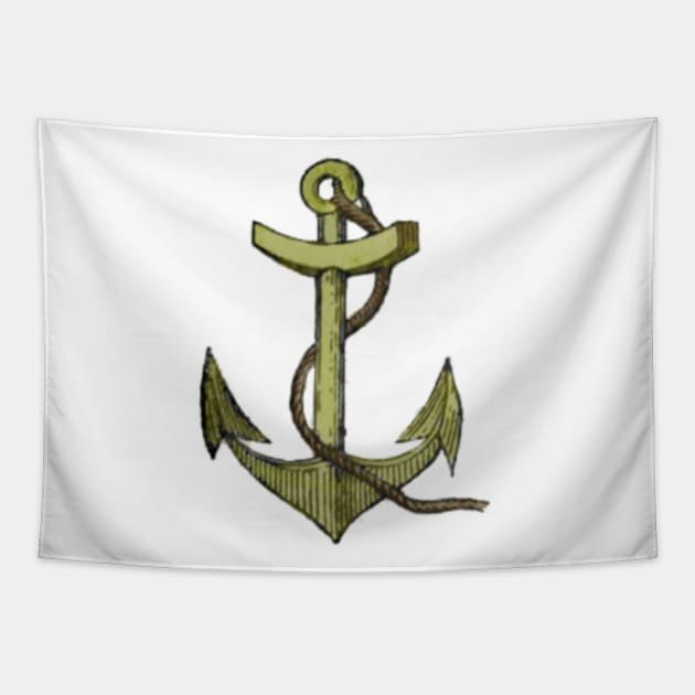 Gold Anchor Tapestry by dodgerfl