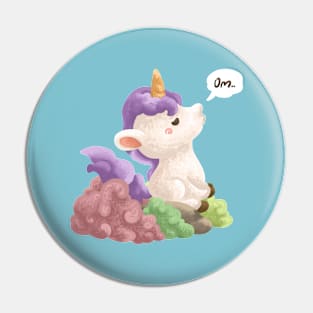 Meditate Unicorn Pin