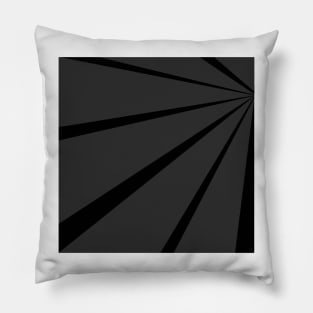 monochromatic geometric pattern Pillow