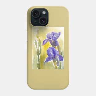 blue iris Phone Case