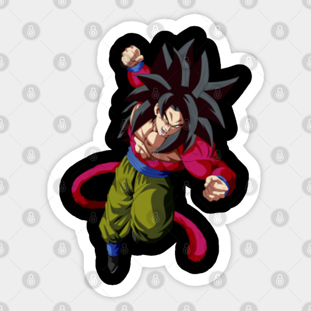 Goku Super Saiyan 4 Goku Sticker Teepublic