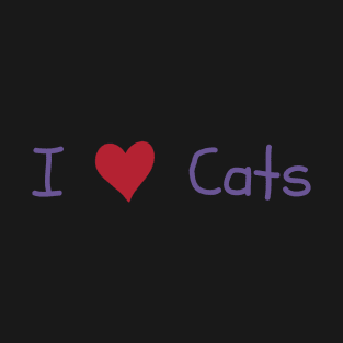 I Heart (Love) Cats T-Shirt