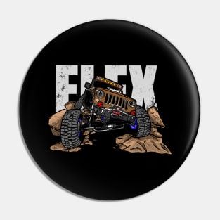 Brown Jeep Flex Pin