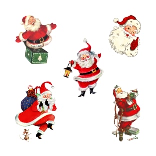 Vintage Santa Claus Stickers Pack T-Shirt