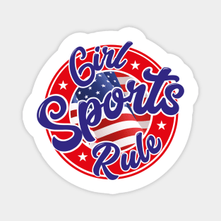 USA Girl Sports Rule Magnet