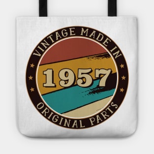 Vintage Made In 1957 Original Parts Tote