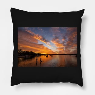 Paddling Into Sunset, Sunshine Coast Pillow