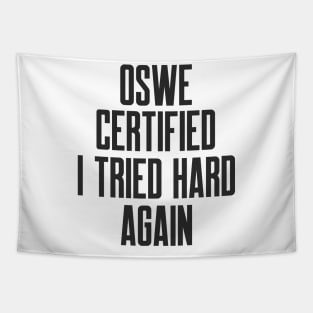 Cybersecurity OSWE Certified I Tried Hard Again Tapestry