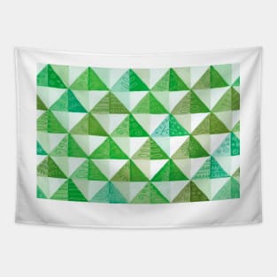 Watercolor quilt - green Tapestry