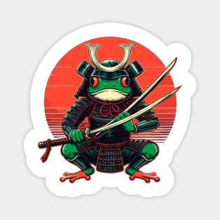 Samurai Warrior Frog Magnet