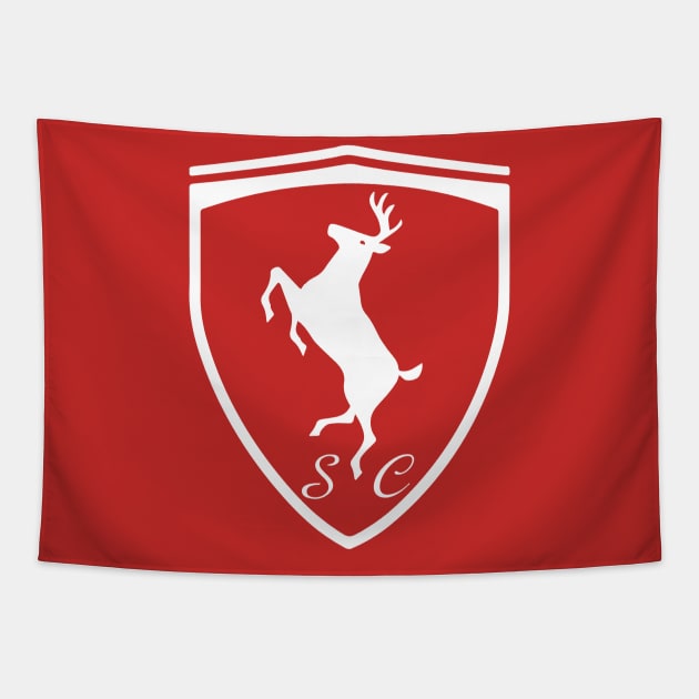 Ferrari Reindeer Tapestry by Geek Tees