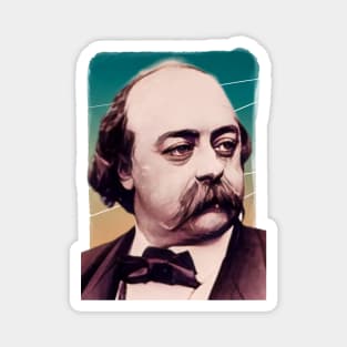 French Writer Gustave Flaubert illustration Magnet