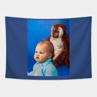 Baby & Baboon Tapestry