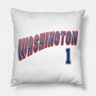 Retro Washington Number 1 Pillow