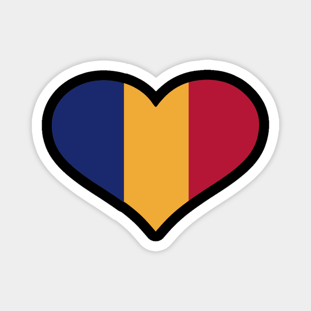 Romania flag Magnet by Designzz