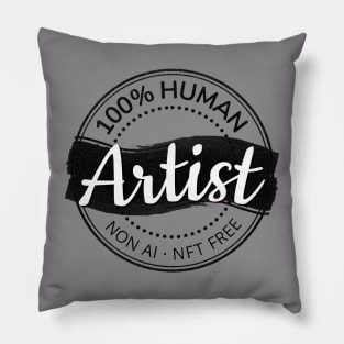 100% Human Artist Pillow