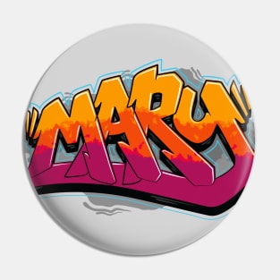 Mary graffiti name Pin