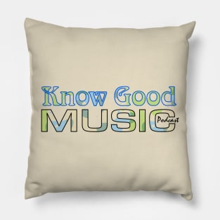 Know Good Music Psychedelic Logo Pillow