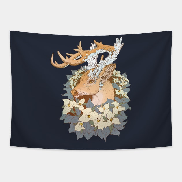 Non-typical Blue Quartz Buck Tapestry by Plaguedog