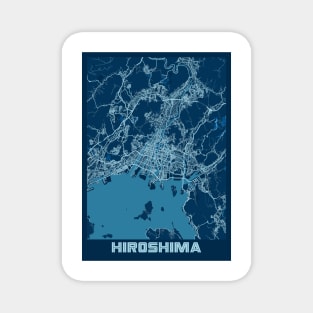 Hiroshima - Japan Peace City Map Magnet