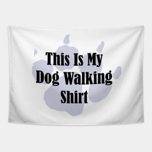 Dog Walking Shirt Tapestry