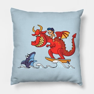 Dragon Surfer Pillow