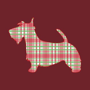 Scottish Terrier in Plaid T-Shirt