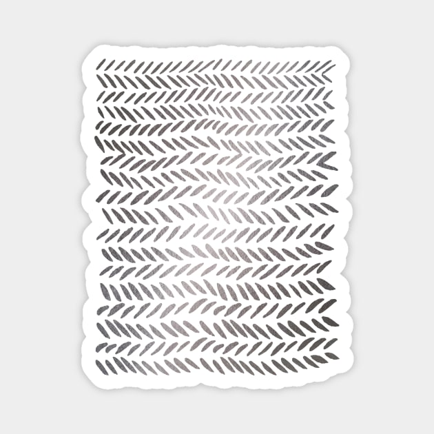 Metallic knitting pattern - silver Magnet by wackapacka