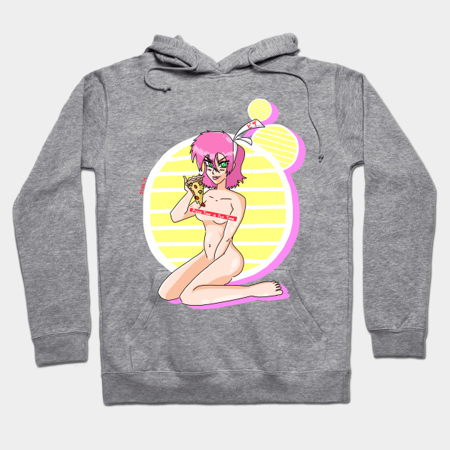 anime pizza hoodie