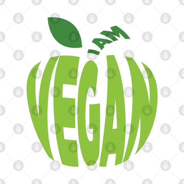 I am Vegan by RetroArtCulture