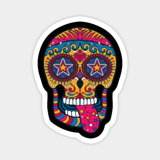 Mad Sugar Skull Magnet