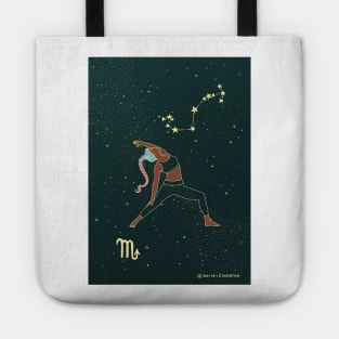 Scorpio Zodiac Yoga Girl Tote