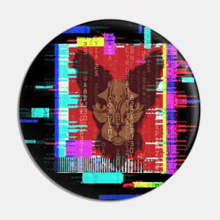 Pharaonic Cat In The Matrix Pin