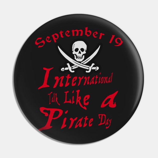 International Talk Like a Pirate Day Pin by MarceloMoretti90