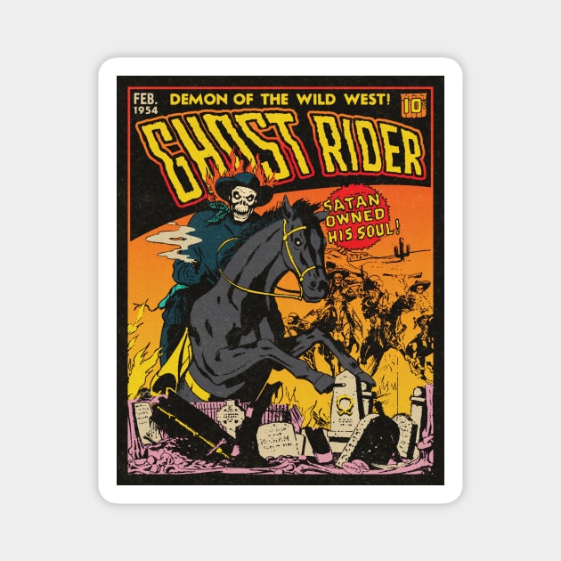 Wild West Ghost Rider Magnet by Lithium Ryan Battery