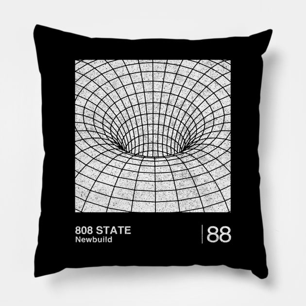 Newbuild / 808 State / Minimalist Graphic Artwork Design Pillow by saudade