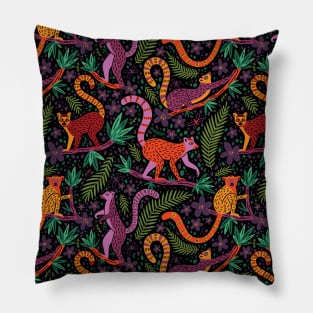 Lemur Pattern Pillow