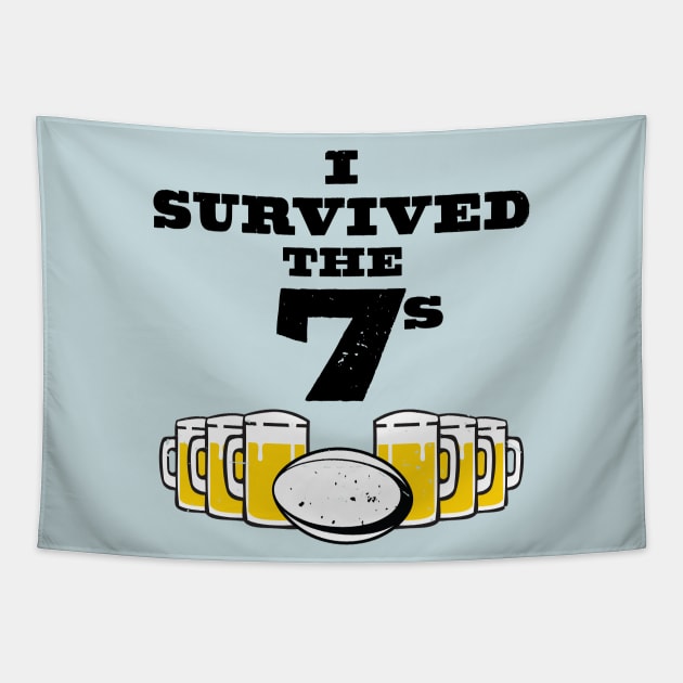 I Survived The Rugby Sevens Tapestry by atomguy