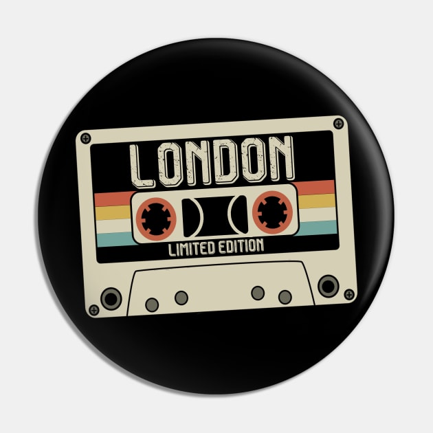 London - Limited Edition - Vintage Style Pin by Debbie Art