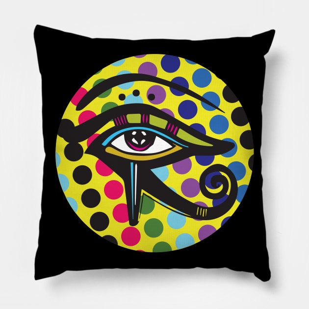 Eye of Horus Pillow by Dojaja