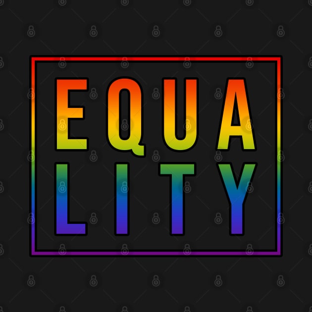 Equality (Rainbow Gradient) by brendalee