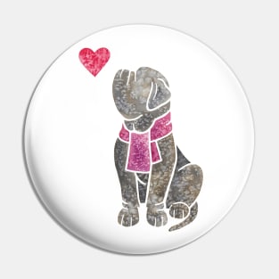 Watercolour Neapolitan Mastiff Pin