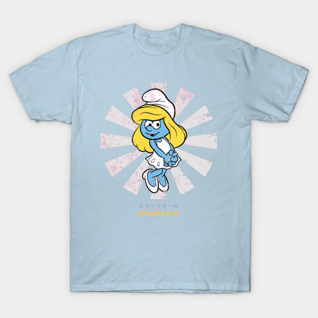 Disover Smurfette Retro Japanese Smurfs - Smurf - T-Shirt