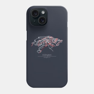 Killington Ski Map Phone Case