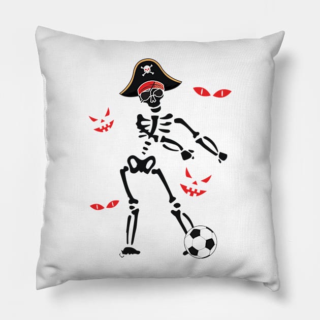 'Flossing Pirate Soccer Ball' Awesome Pirate Gift Pillow by ourwackyhome