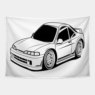 Baby car integra black pirnt Tapestry