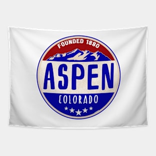 ASPEN COLORADO MOUNTAINS SKIING MOUNTAIN SKI SNOWBOARD Tapestry