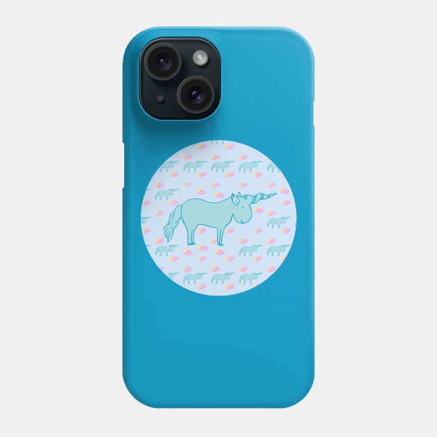 Unicorn Pattern Phone Case by nancyartwork