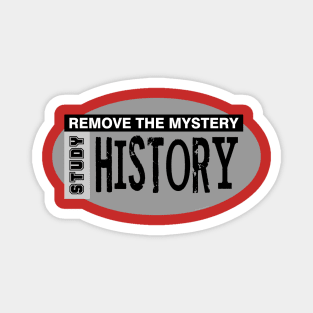 Remove Mystery History Gray Oval 2 Magnet