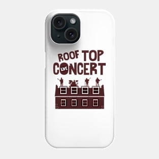 Roof top concert London Phone Case